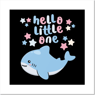 Hello little One Smart Cookie Sweet little dolphin shark cute baby outfit Posters and Art